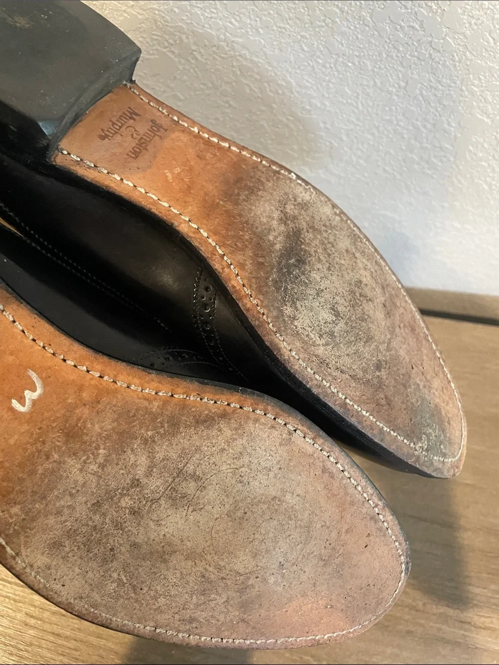 Johnston Murphy Burgundy Wingtip Tassel Oxford Dress Shoes
